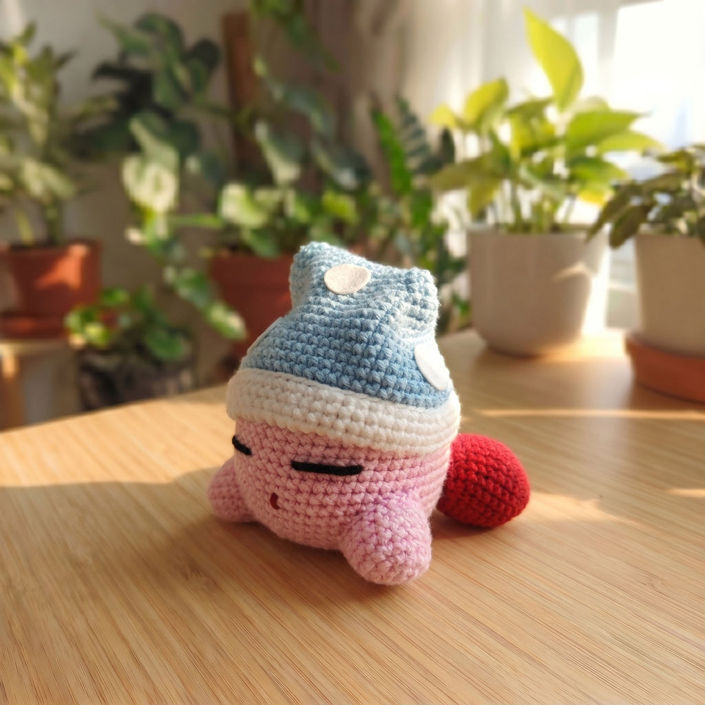 Kirby Addormentato Amigurumi (Fan Art)