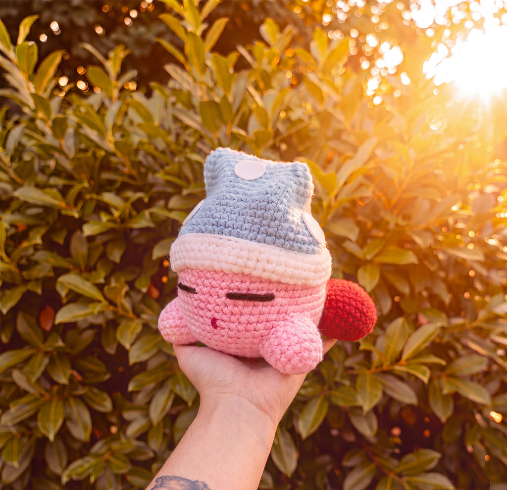 Kirby Addormentato Amigurumi (Fan Art)