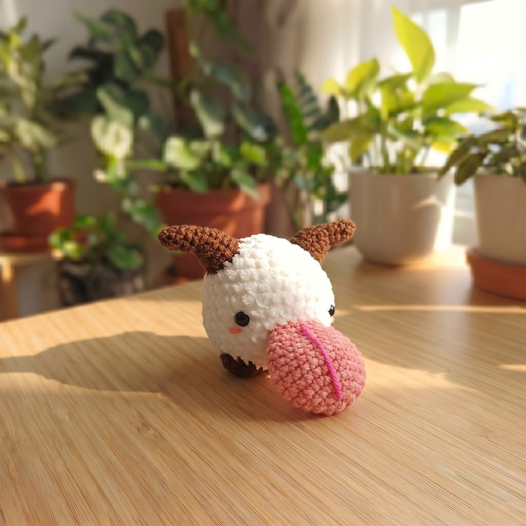 Poro Amigurumi (Fan Art) - Ispirato a League of Legends
