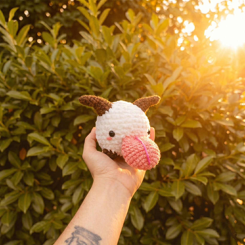 Poro Amigurumi (Fan Art) - Ispirato a League of Legends