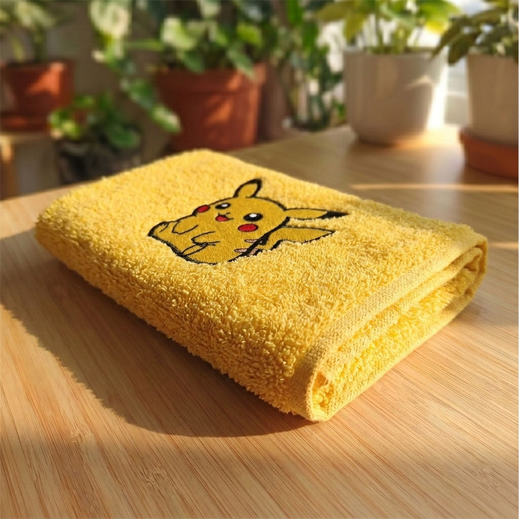 Asciugamano Pikachu Ricamato (Fan Art)