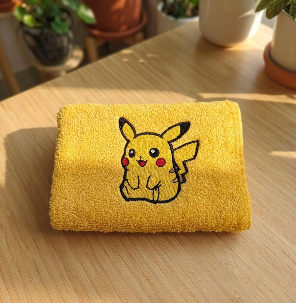 Asciugamano Pikachu Ricamato (Fan Art)