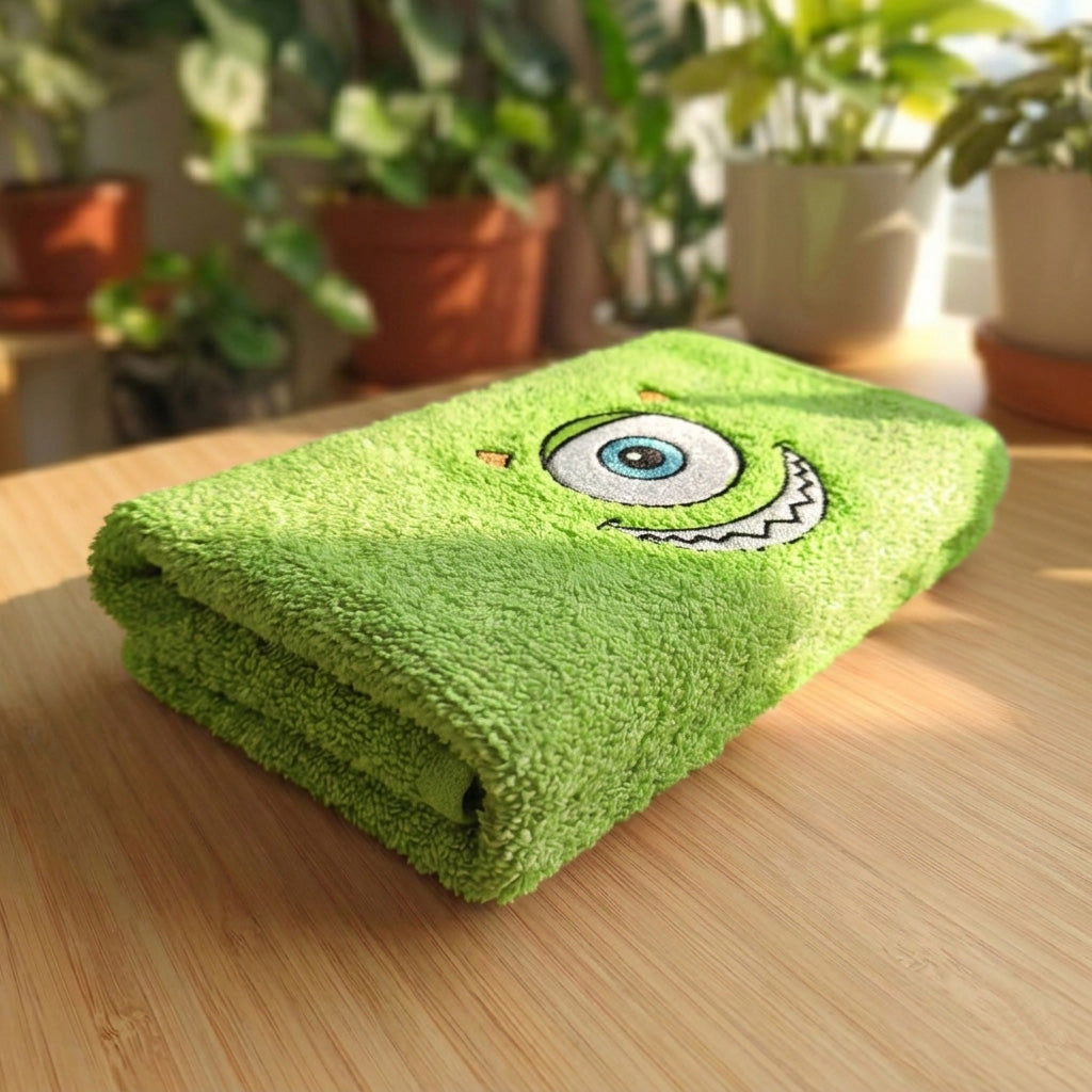 Asciugamano Mike Wazowski Ricamato (Fan Art)