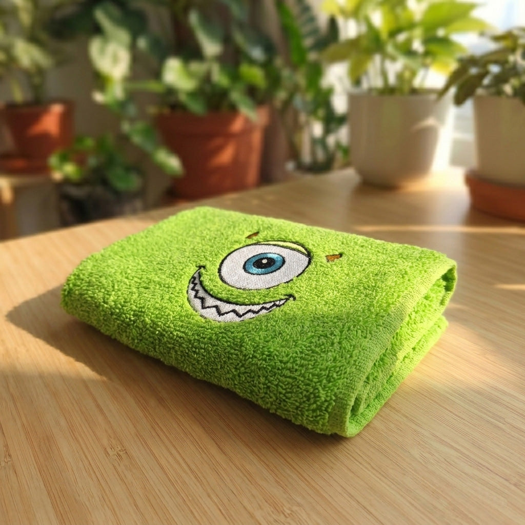 Asciugamano Mike Wazowski Ricamato (Fan Art)