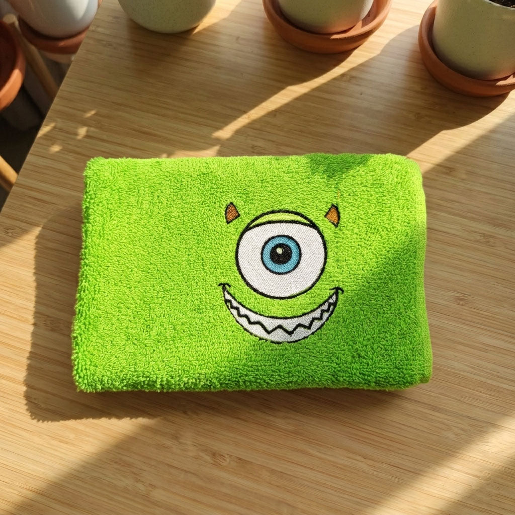 Asciugamano Mike Wazowski Ricamato (Fan Art)
