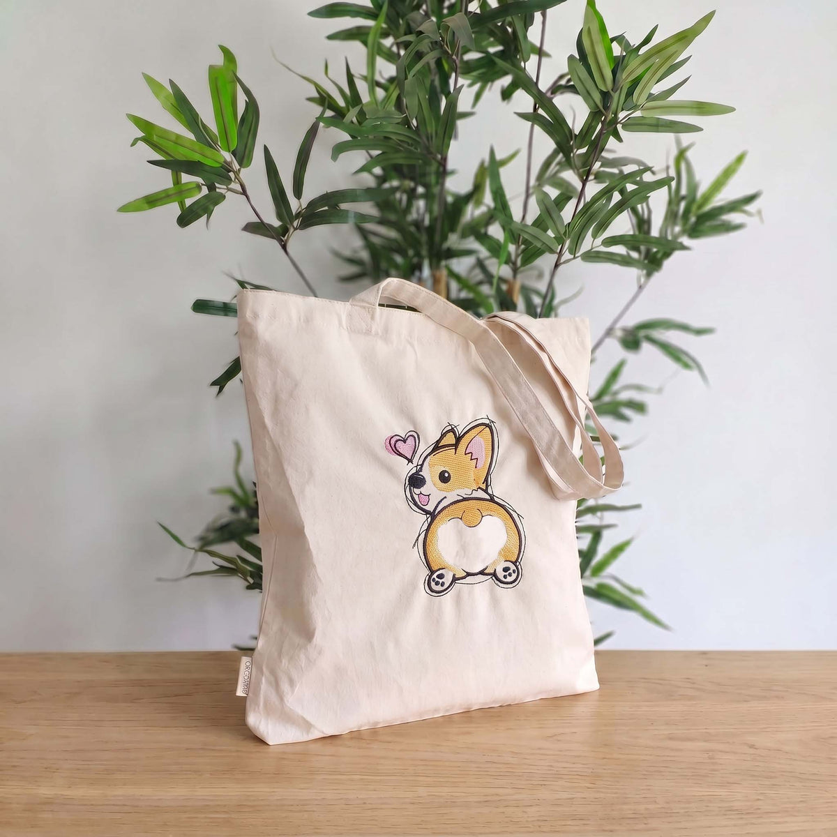 Tote Bag Corgi Ricamata - Corgi Love