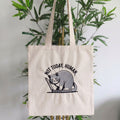 Not Today, Human - Tote Bag Gatto Ricamata