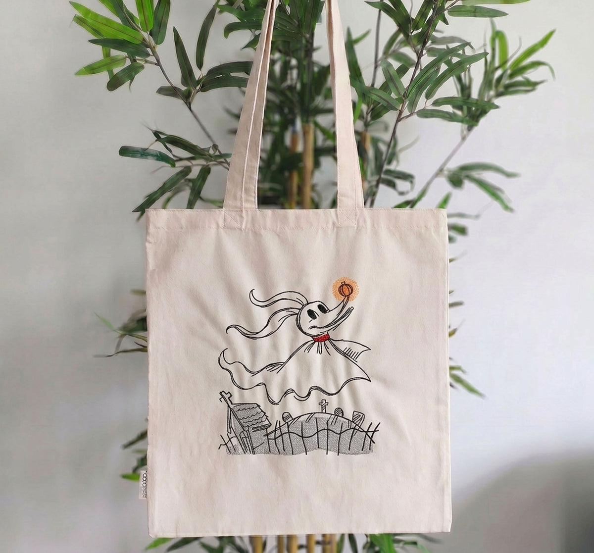 Tote Bag Zero Ricamata (Fan Art) - The Nightmare Before Christmas