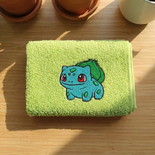 Asciugamano Bulbasaur Ricamato (Fan Art)