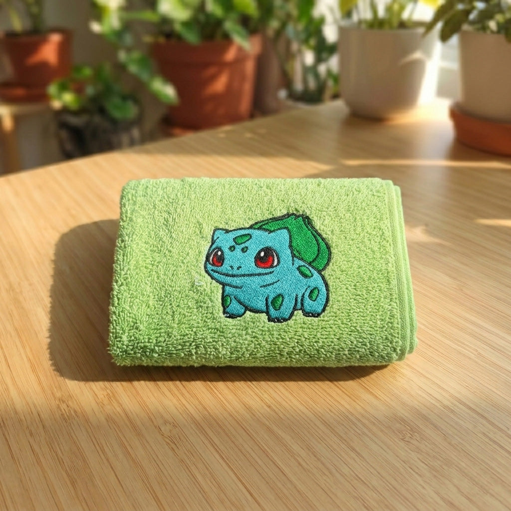 Asciugamano Bulbasaur Ricamato (Fan Art)