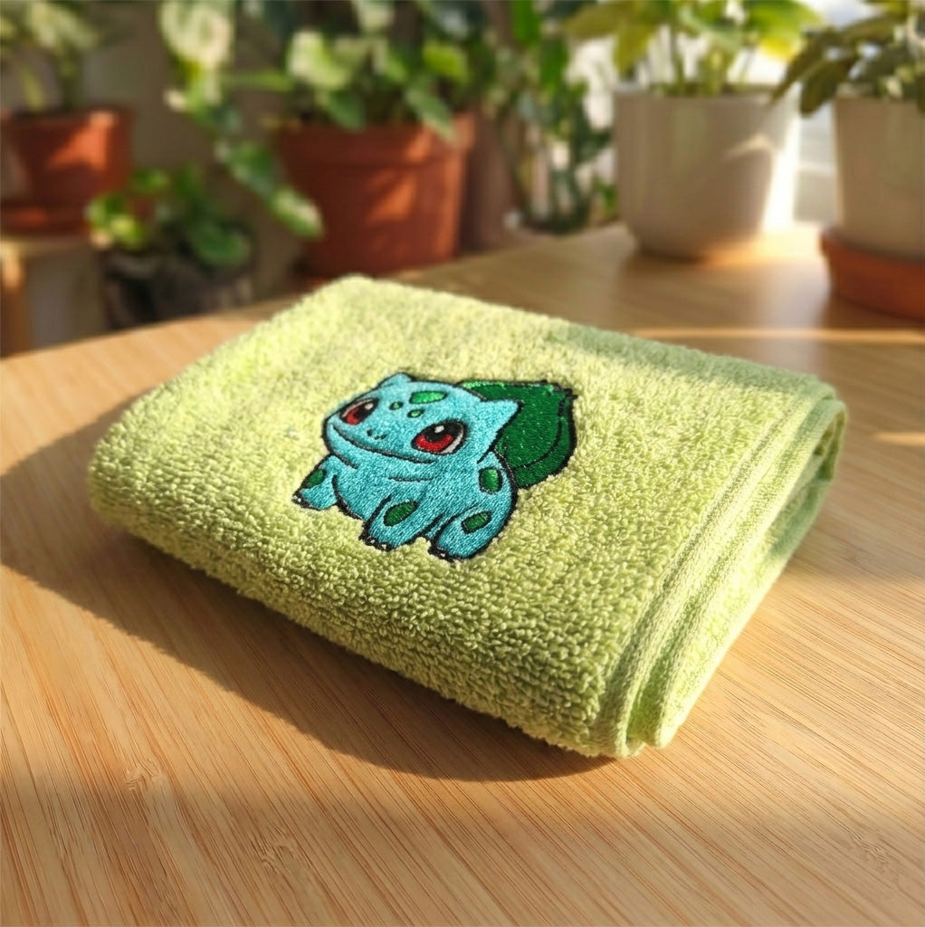 Asciugamano Bulbasaur Ricamato (Fan Art)