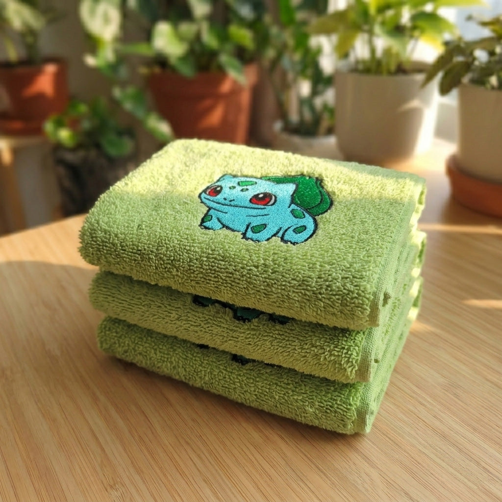 Asciugamano Bulbasaur Ricamato (Fan Art)