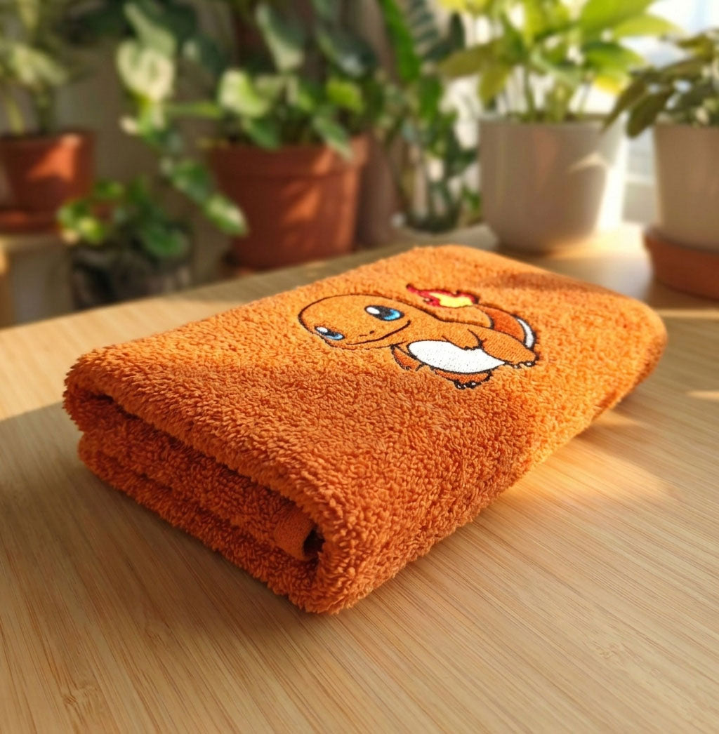 Asciugamano Charmander Ricamato (Fan Art)