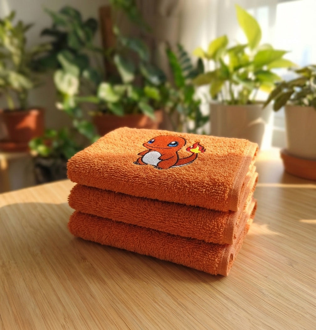 Asciugamano Charmander Ricamato (Fan Art)