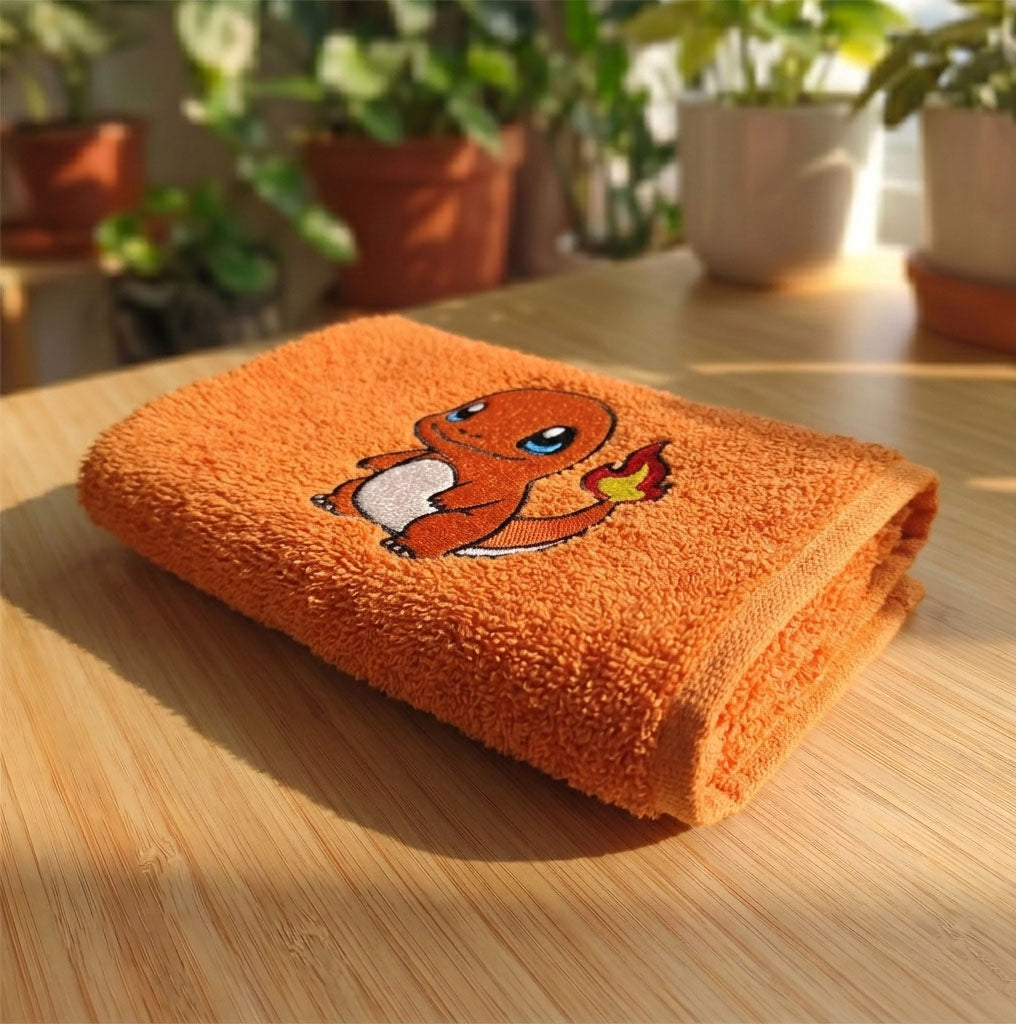 Asciugamano Charmander Ricamato (Fan Art)