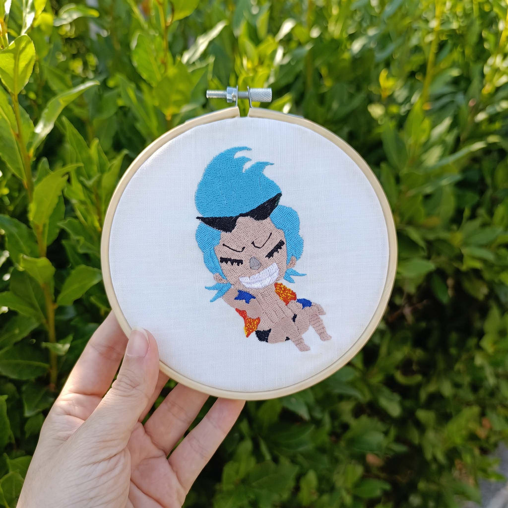 Quadro Ricamato Franky One Piece (Fan Art)