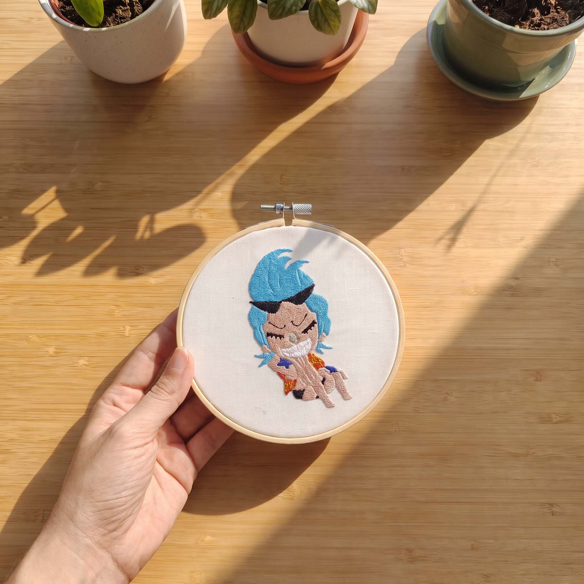 Quadro Ricamato Franky One Piece (Fan Art)