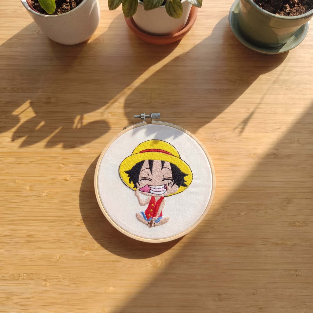 Quadro Ricamato Monkey D. Luffy (Fan Art)