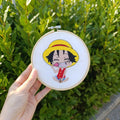 Quadro Ricamato Monkey D. Luffy (Fan Art)