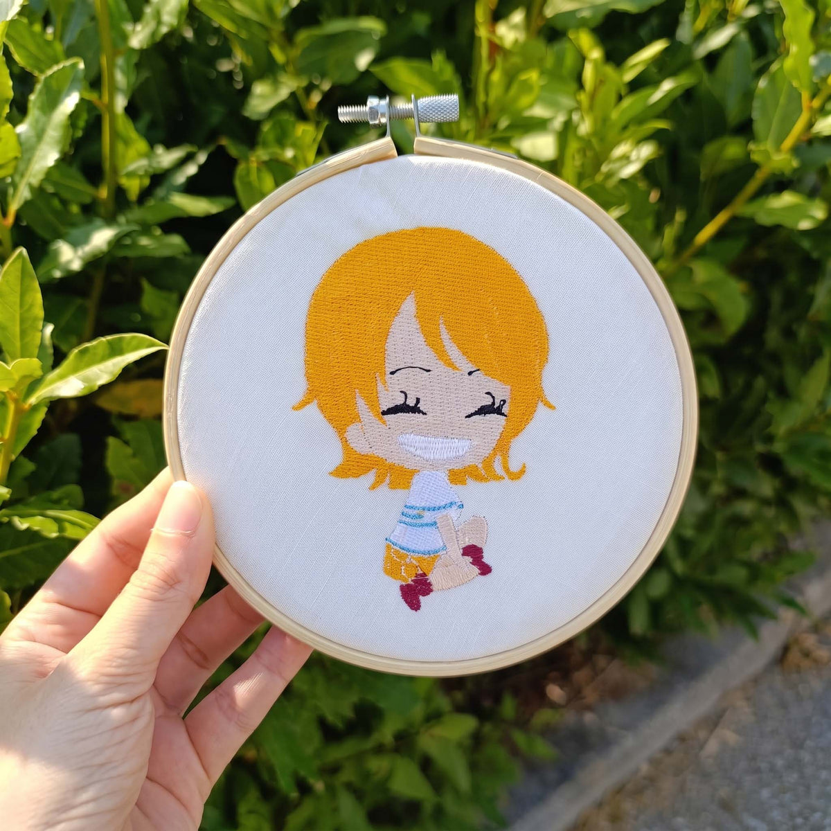 Quadro Ricamato Nami Chibi (Fan Art)