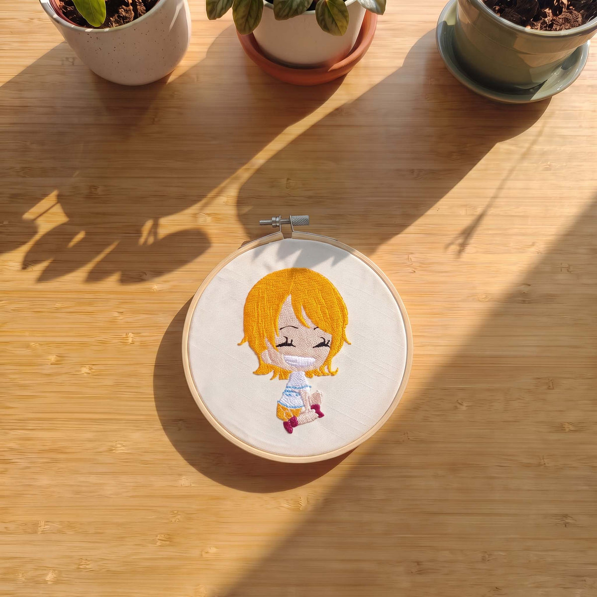Quadro Ricamato Nami Chibi (Fan Art)