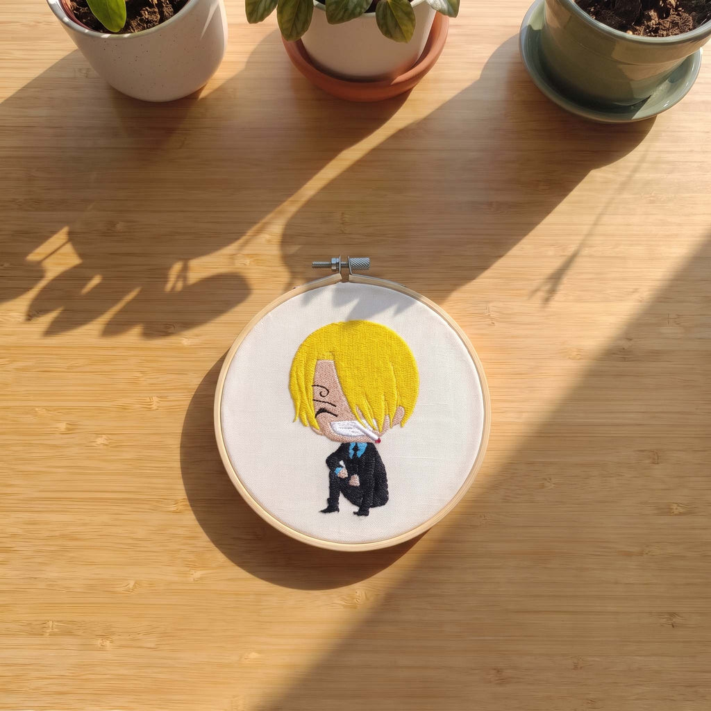 Quadro Ricamato Sanji Chibi (Fan Art)