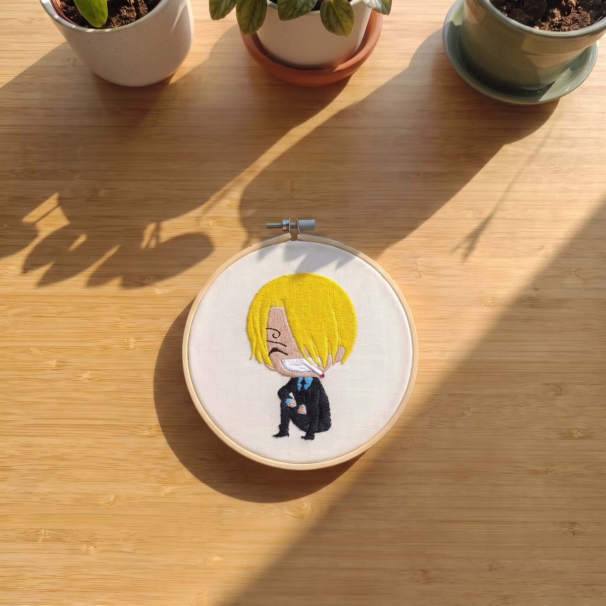 Quadro Ricamato Sanji Chibi (Fan Art)