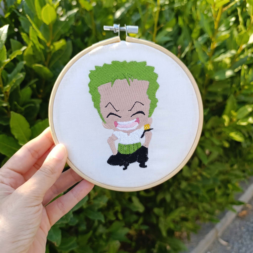Quadro Ricamato Roronoa Zoro Chibi (Fan Art)