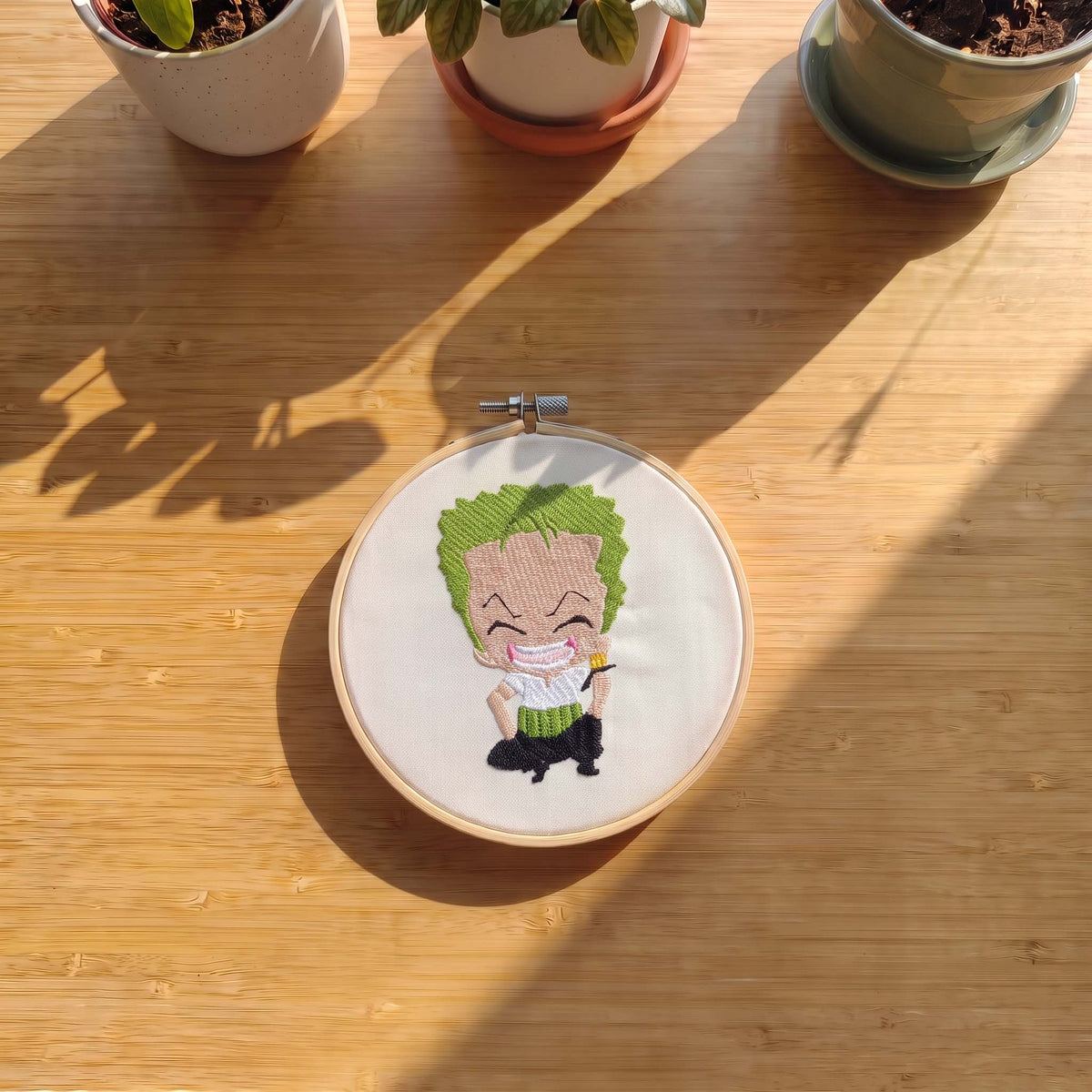 Quadro Ricamato Roronoa Zoro Chibi (Fan Art)