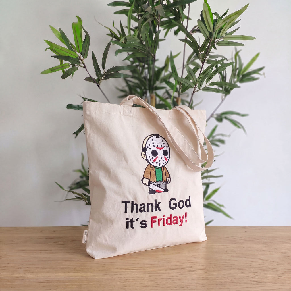 Jason Voorhees Tote Bag (Fan Art) - Thank God it's Friday! - Venerdì 13 Edition